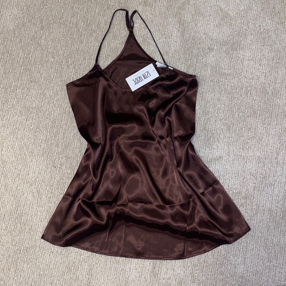 12th tribe Yvonne satin mini dress. Size small. NWT